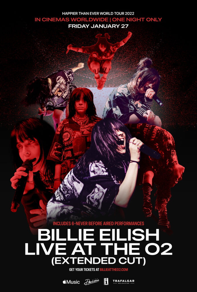 BILLIE EILISH O2 ONE SHEET ARTWORK ENGLISH BILLIE EILISH O2 ONE SHEET ARTWORK ENGLISH