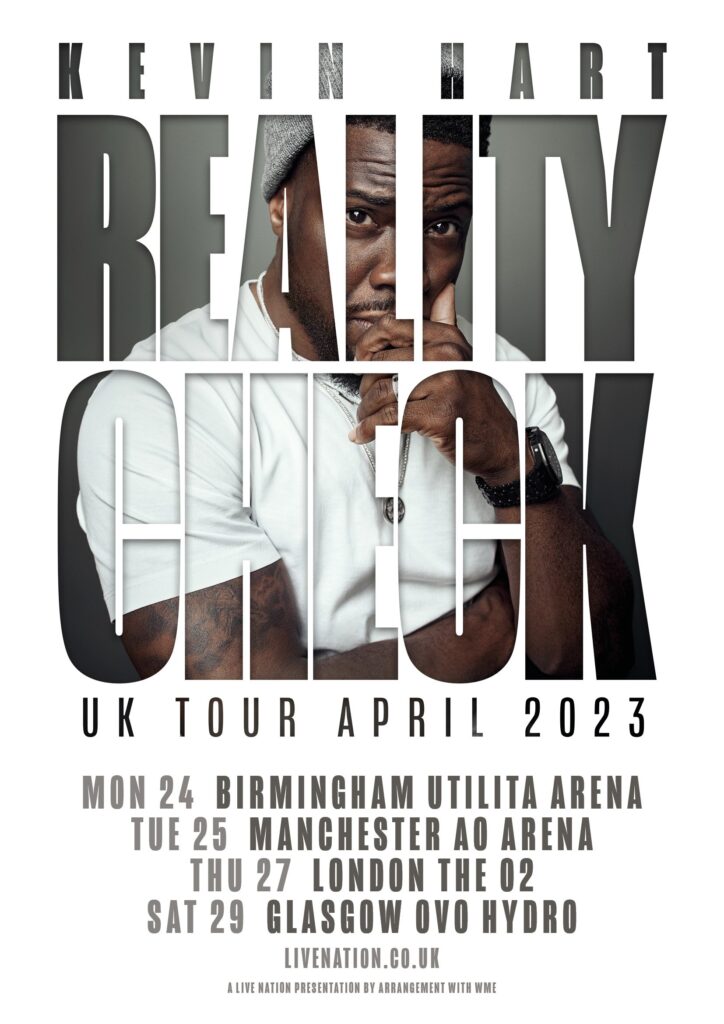 Kevin Hart 2023 tour poster UK Kevin Hart 2023 tour poster UK
