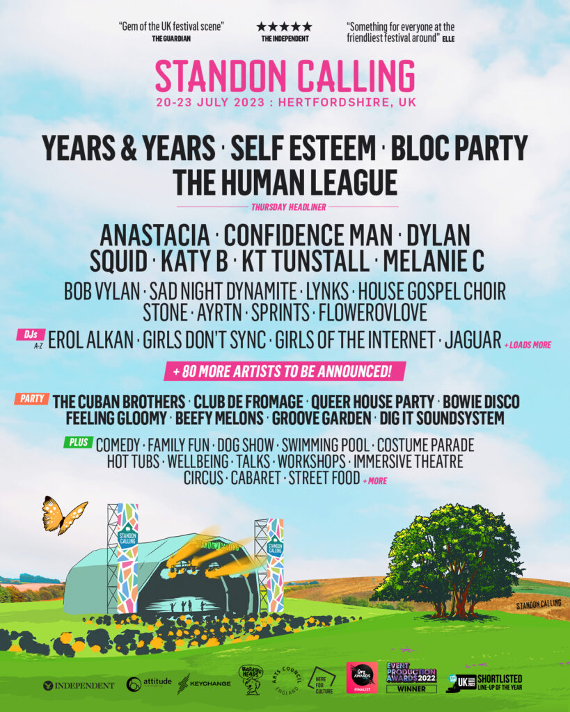 Standon Calling 2023 line-up poster