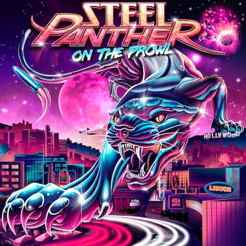 Steel Panther on the prowl album artwork