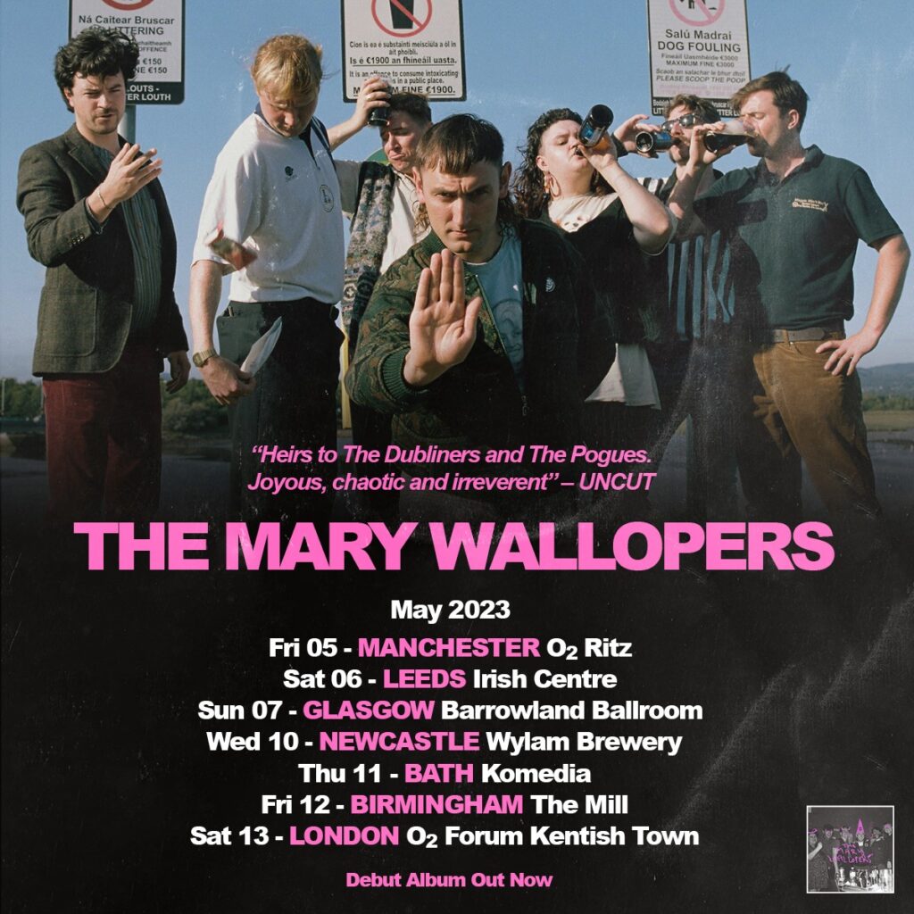 The Mary Wallopers 2023 uk tour poster