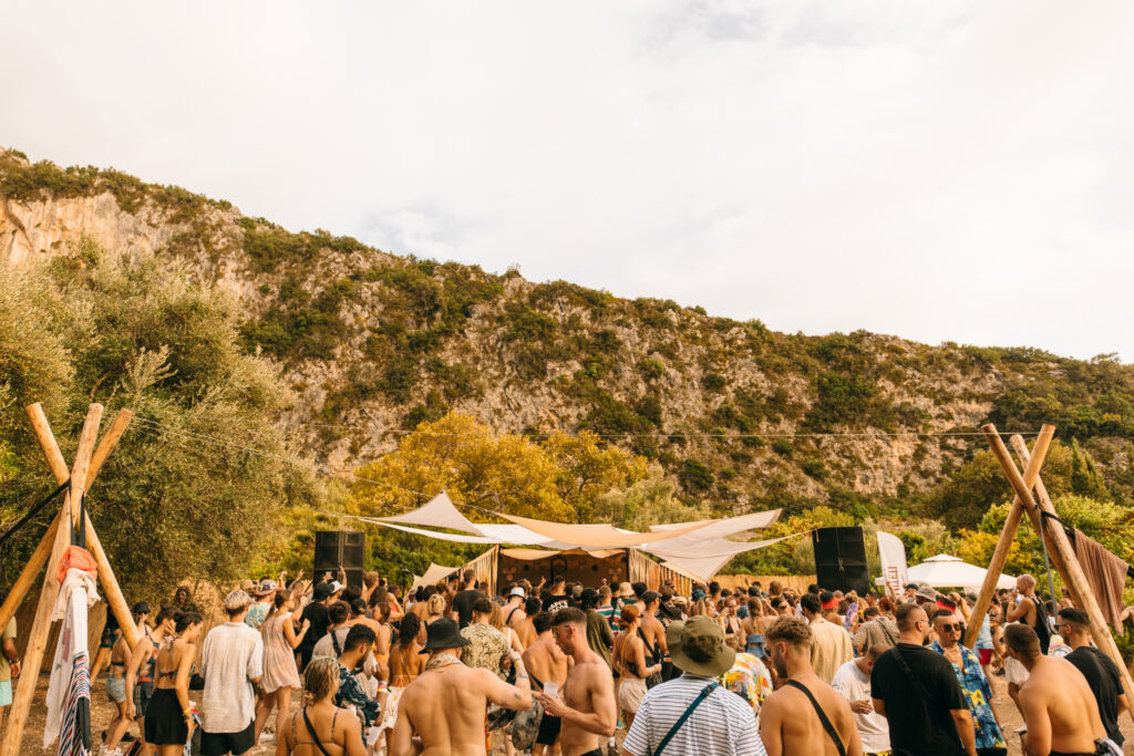 ION Festival crowd cliffs landscape