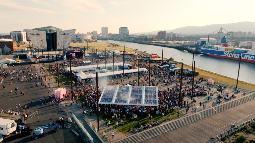 AVA22 HYPE Drone 2 AVA Belfast drone aerial shot