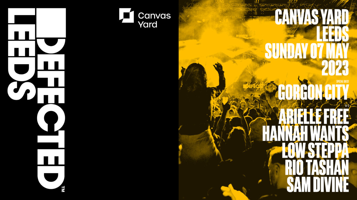 Defected Leeds Canvas Yard line-up poster