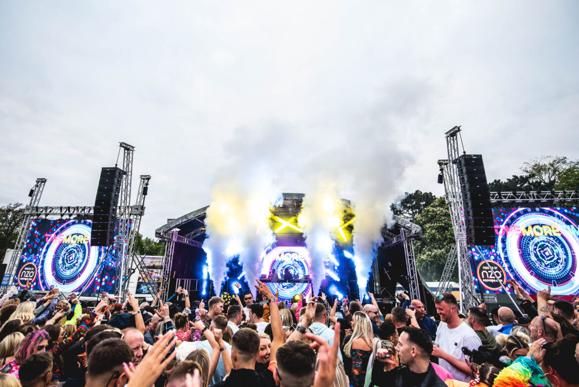 One More Time Festival stage crowd