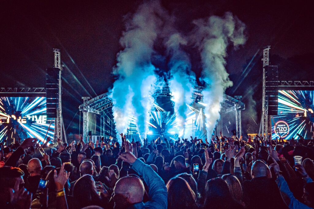 OMT 22 Photos Derren Harper 122 5 One More Time Festival stage at night smoke effects crowd lighting