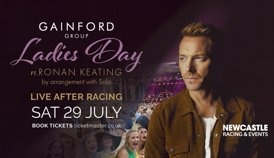 Ronan Keating Newcastle Racecourse poster