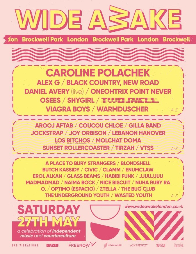 Wide Awake Festival 2023 line up poster Wide Awake Festival 2023 line-up poster