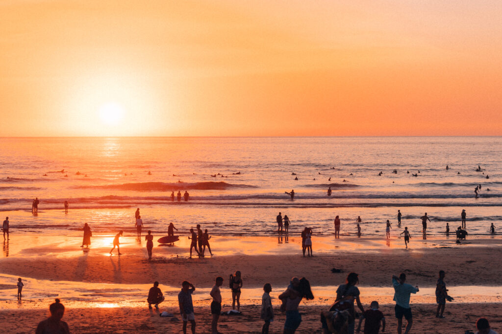 Boardmasters beach sunset