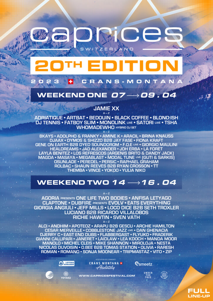 Caprices2023 MainFINAL Poster Caprices 2023 line-up poster