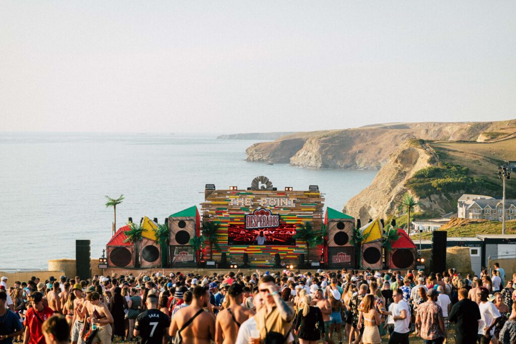 Boardmasters The Point stage on clifftop