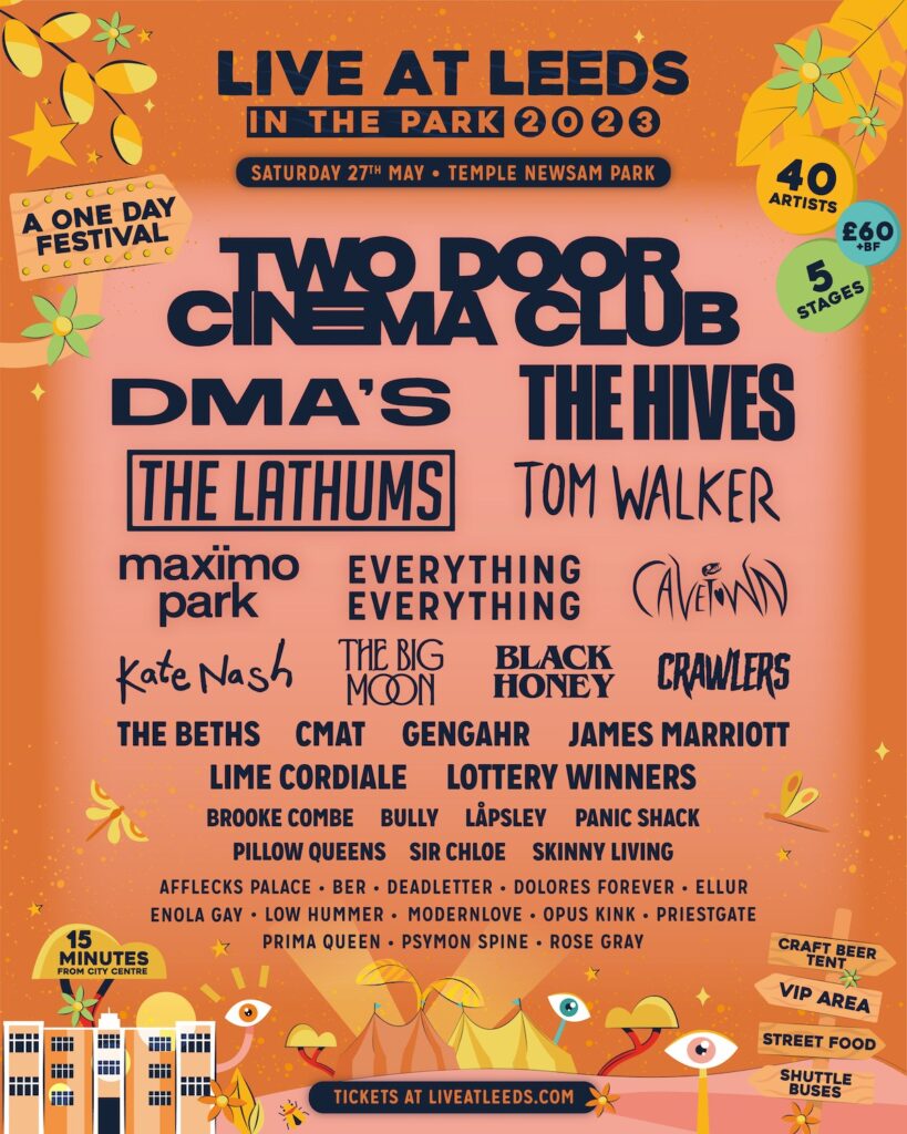 Live at Leeds 2023 line-up poster