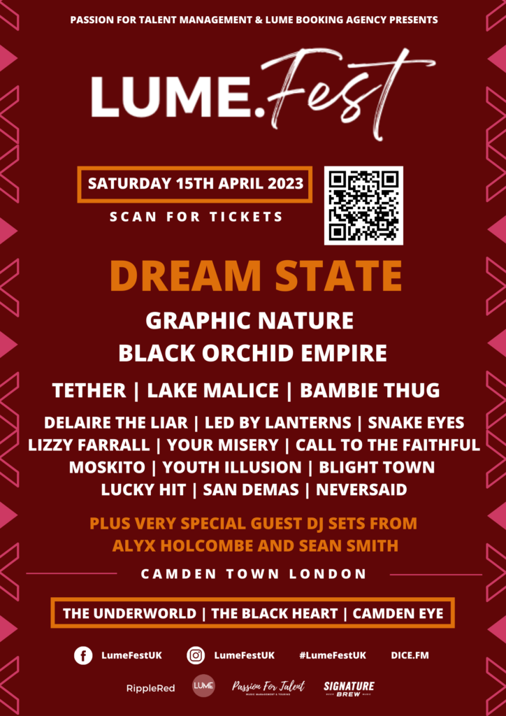 Lume Fest 2023 line-up poster