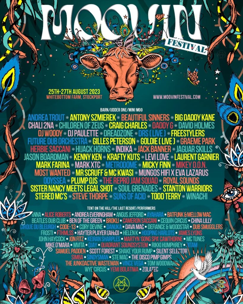 Moovin Festival 2023 line up poster Moovin Festival 2023 line-up poster