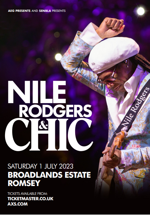 Nile Rodgers Chic Broadlands poster Nile Rodgers Chic Broadlands poster