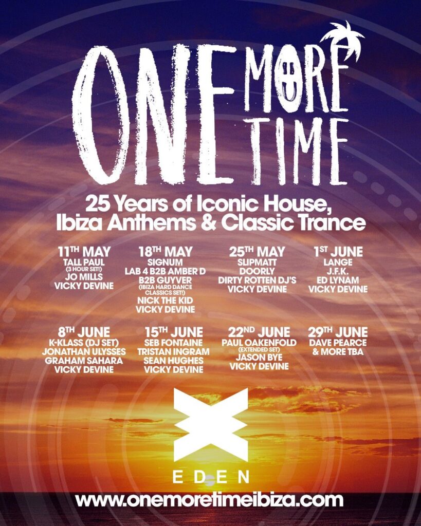 One More Time 2023 line-up poster