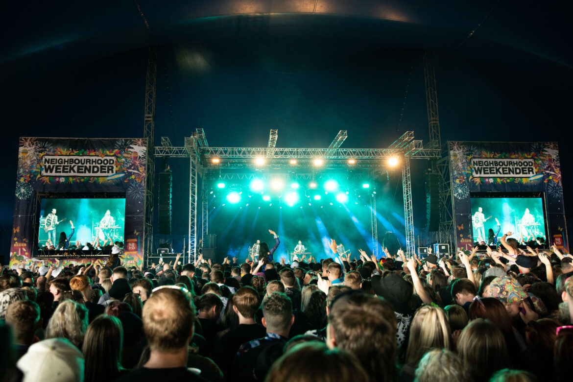 Neighbourhood Weekender big top crowd