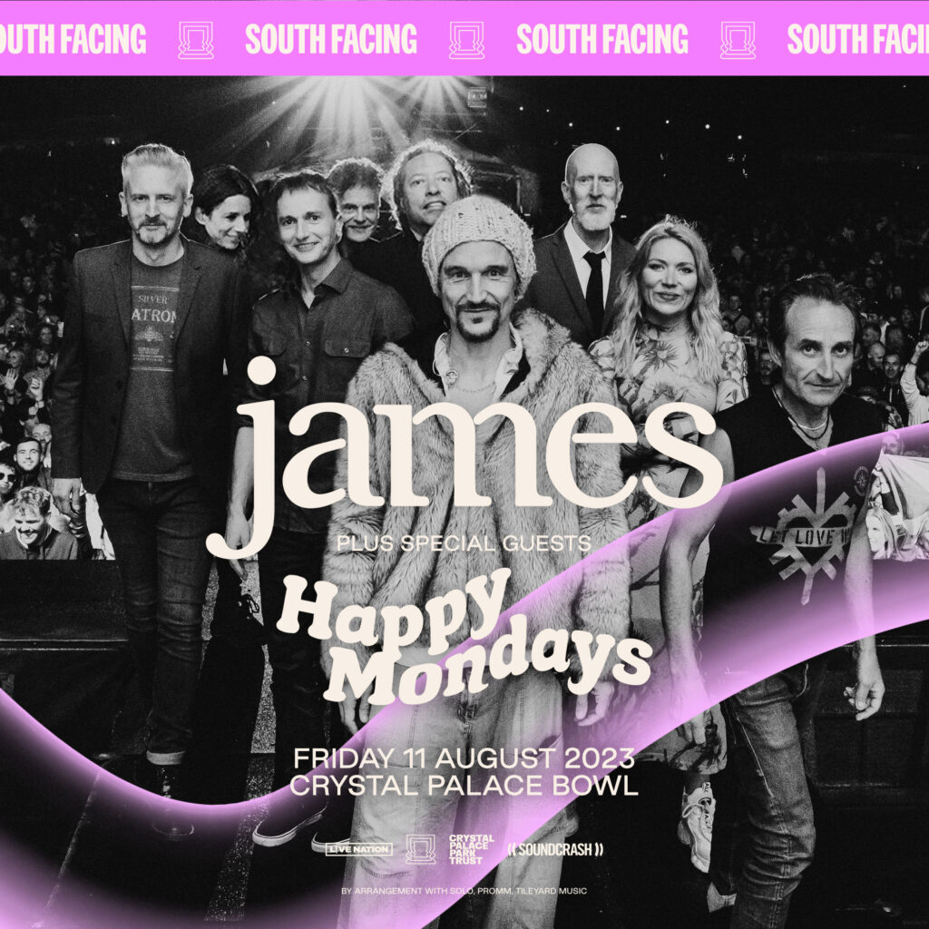 James Happy Mondays South Facing Festival poster