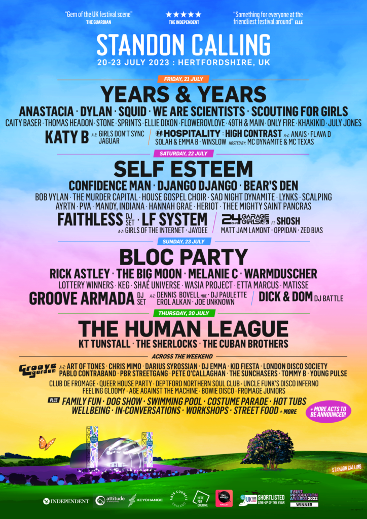 Standon Calling 2023 line up poster Standon Calling 2023 line-up poster