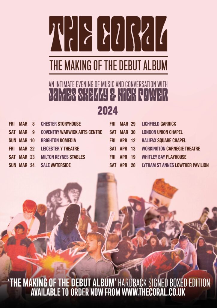 The Coral 2024 book tour poster The Coral 2024 book tour poster
