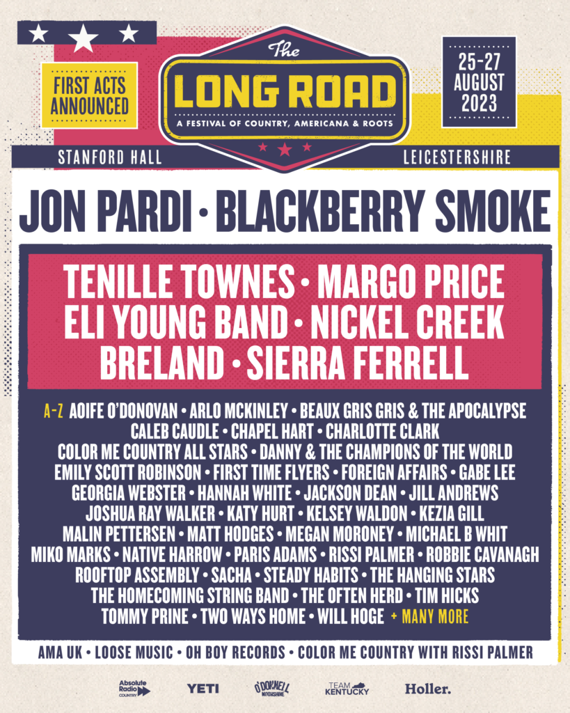 The Long Road Festival 2023 line up poster The Long Road Festival 2023 line-up poster