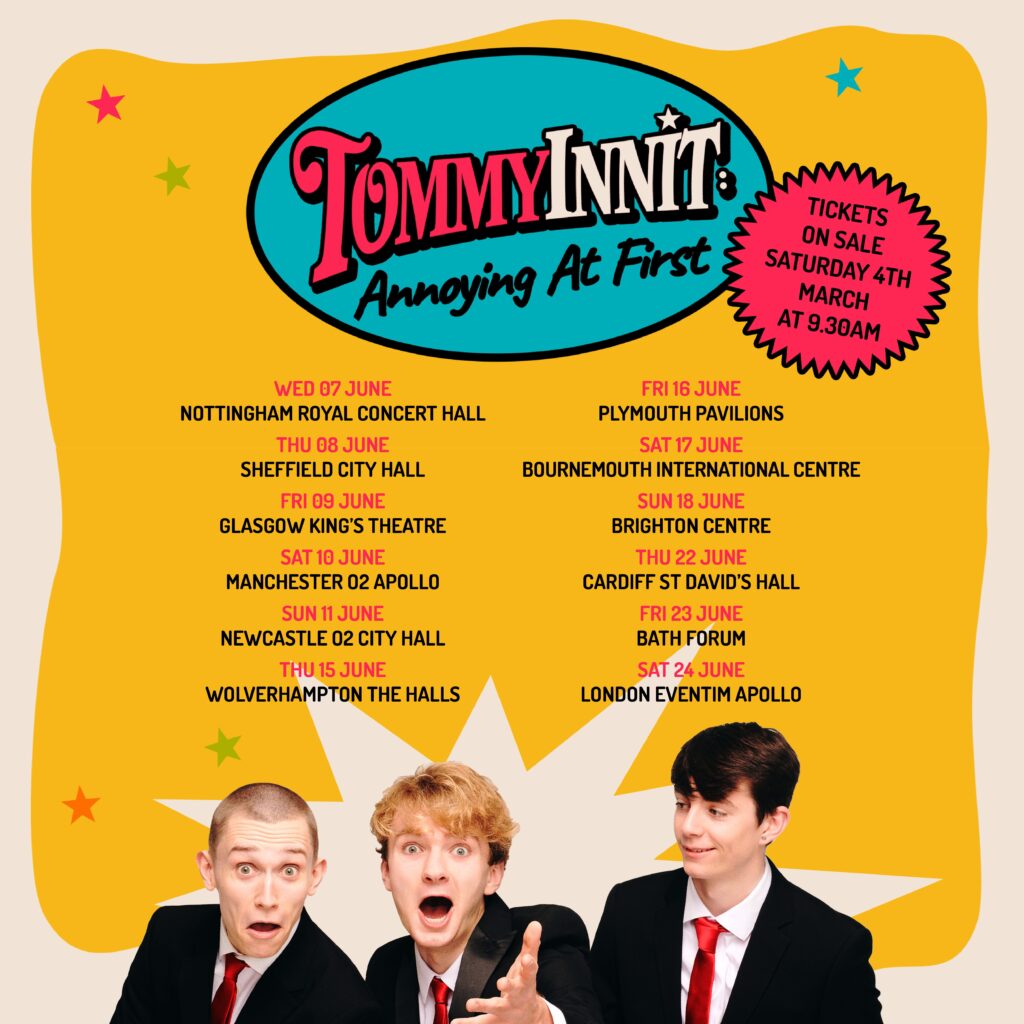 TommyInnit UK tour poster 2023