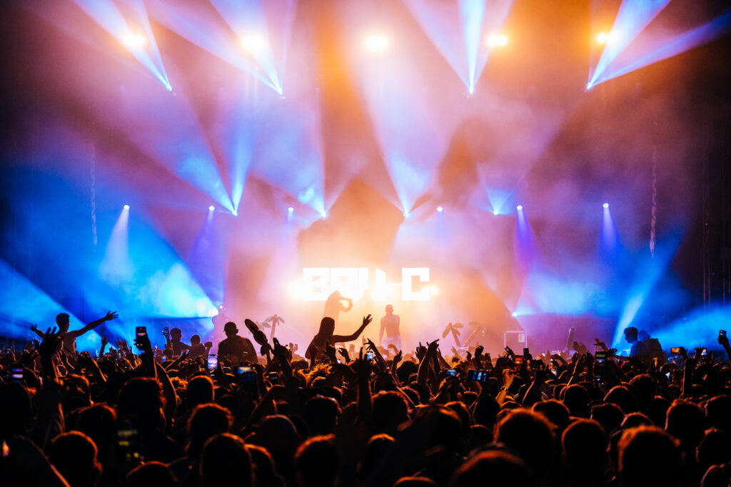 Truck Festival crowd lights