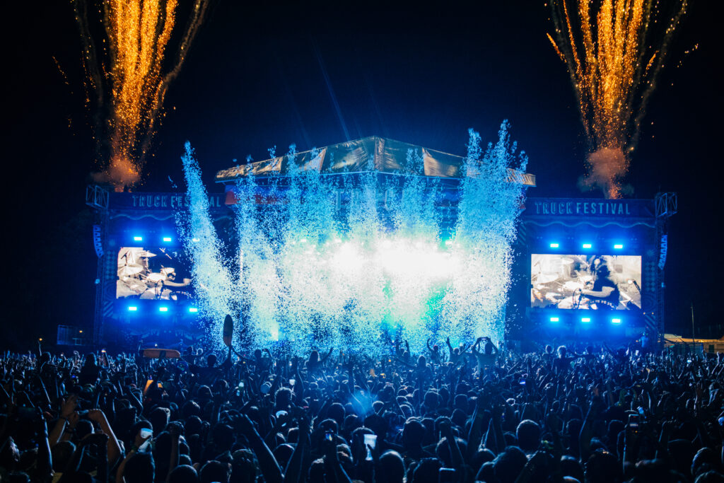 Truck Festival main stage fireworks