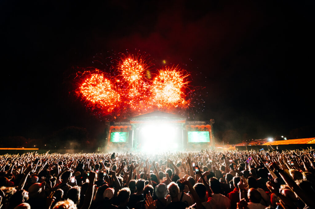 Truck Festival main stage fireworks