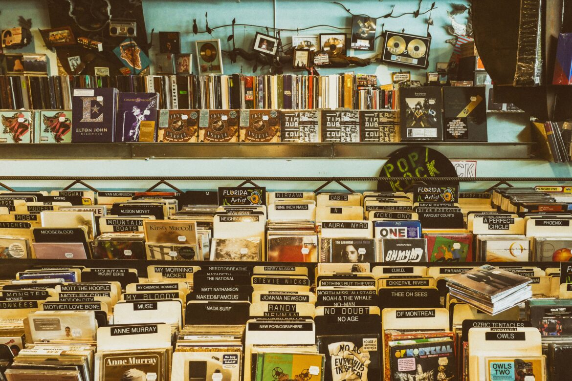 Vinyl in shop