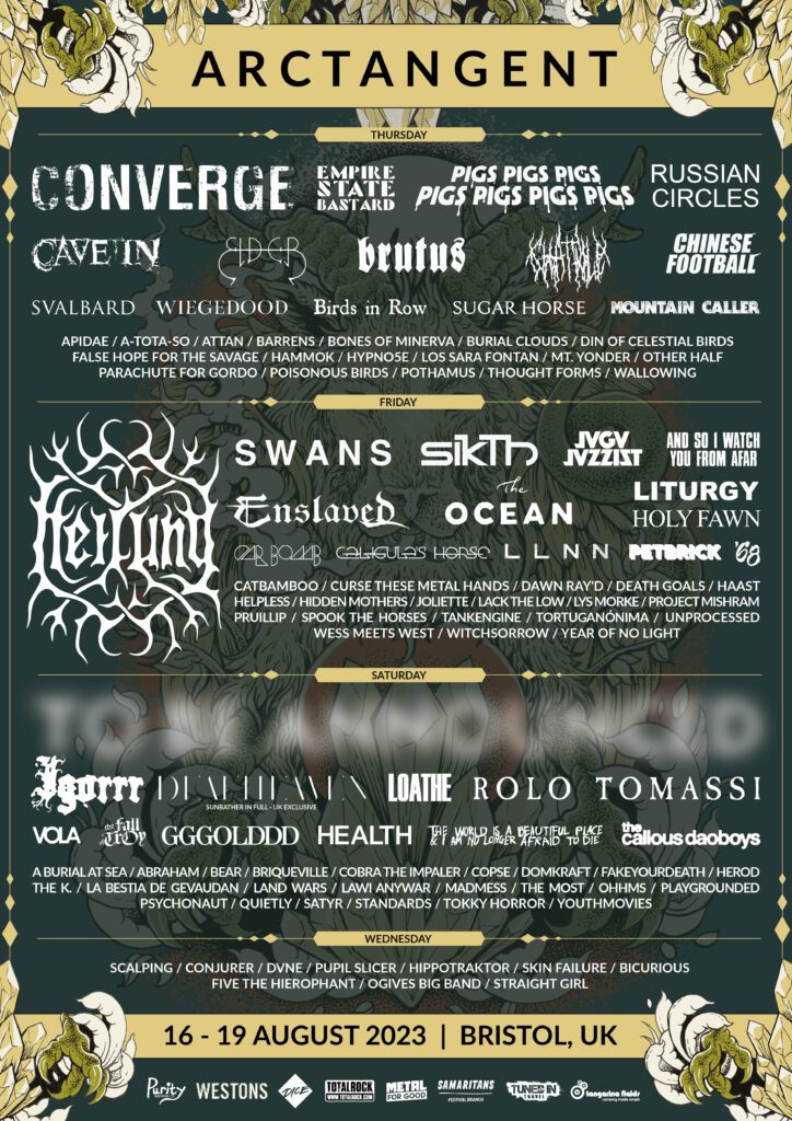ArcTanGent 2023 latest line up poster ArcTanGent 2023 latest line-up poster