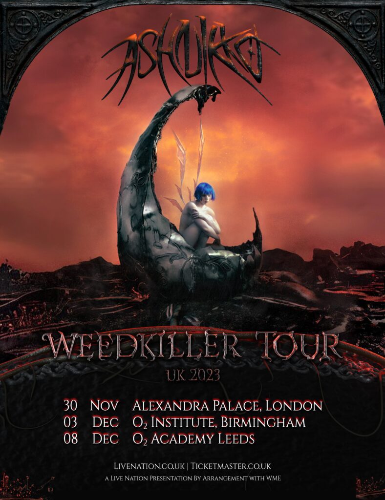 Ashnikko uk tour poster Ashnikko tour poster