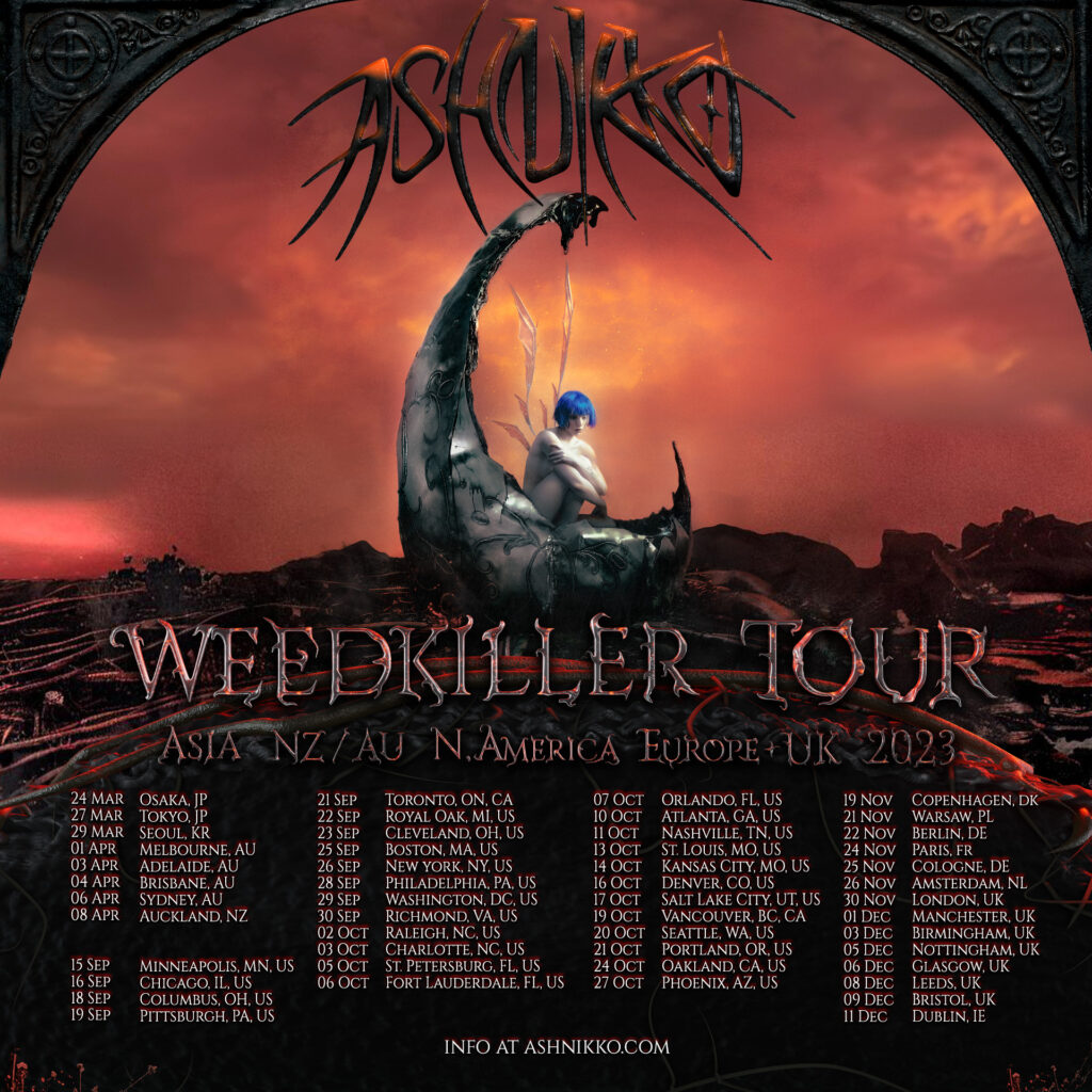 Ashnikko world tour poster Ashnikko world tour poster
