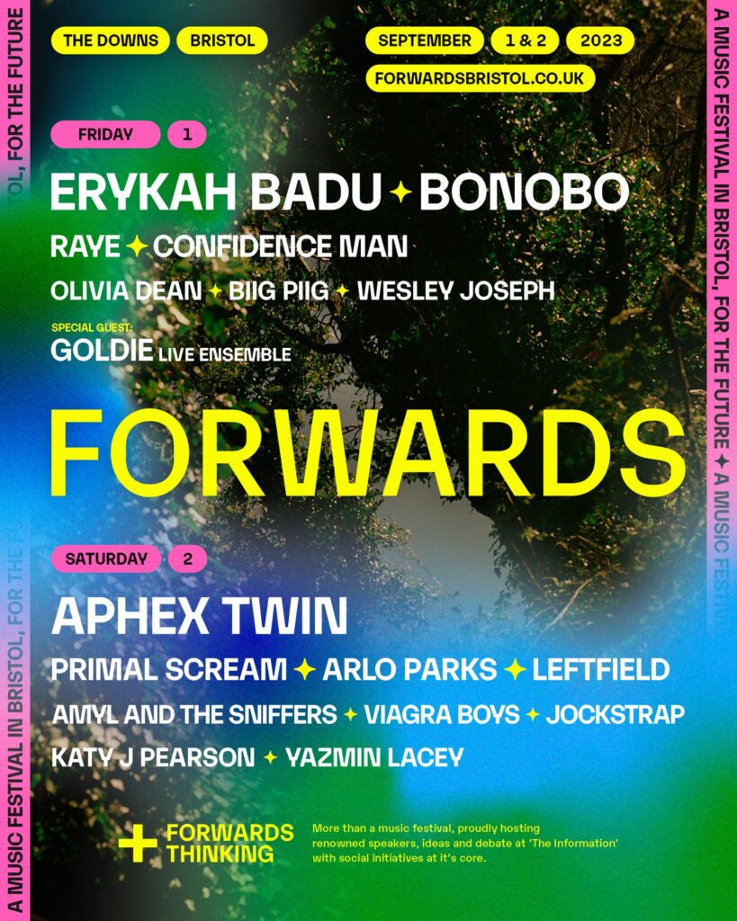 Forwards 2023 line up poster Forwards 2023 line-up poster
