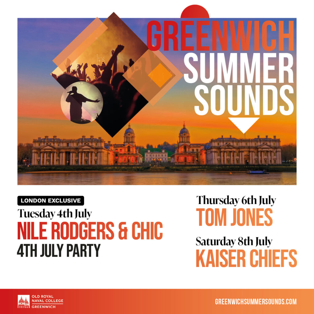 Greenwich Summer Sounds 2023 line up poster Greenwich Summer Sounds 2023 line-up poster
