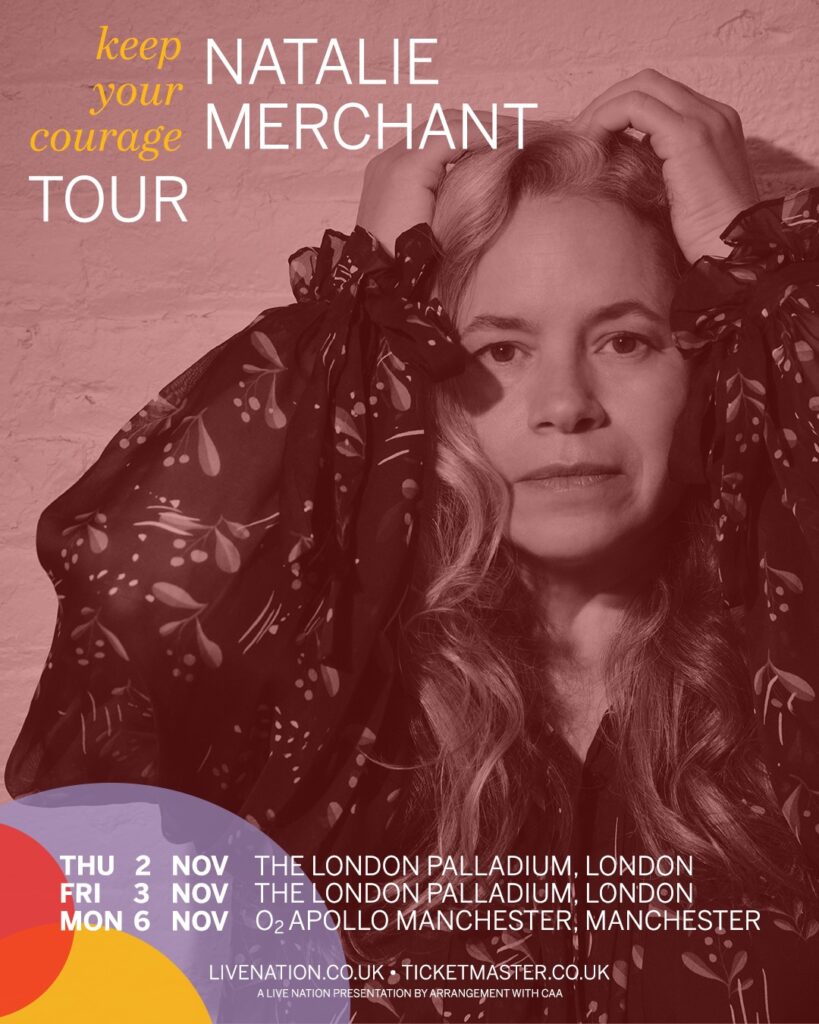 Natalie Merchant UK tour poster 2023