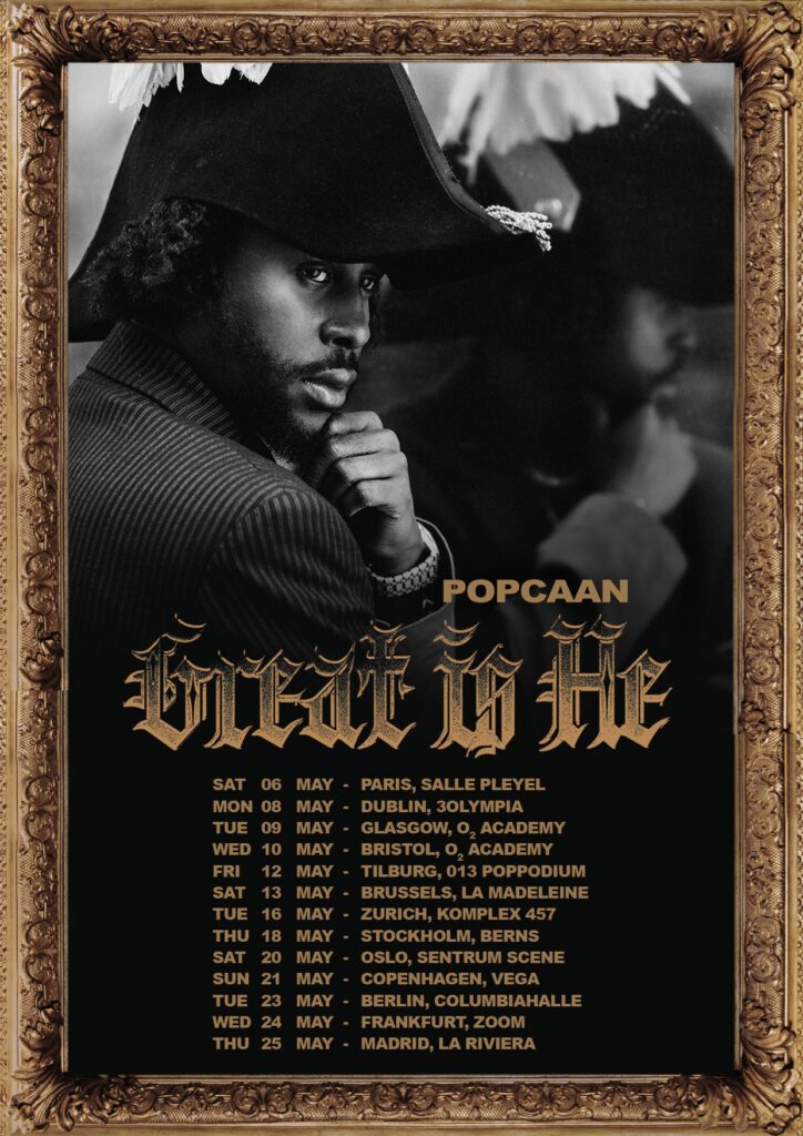 Popcaan full 2023 tour poster Popcaan full 2023 tour poster