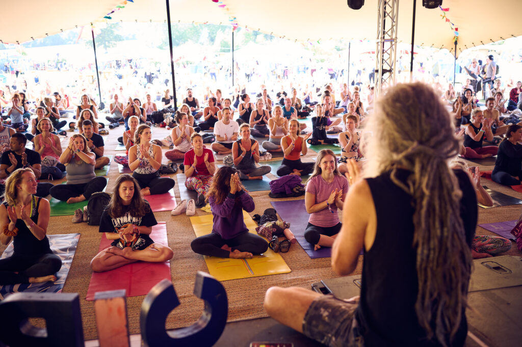 SoulCircus Glastonbury pop-up hotel yoga