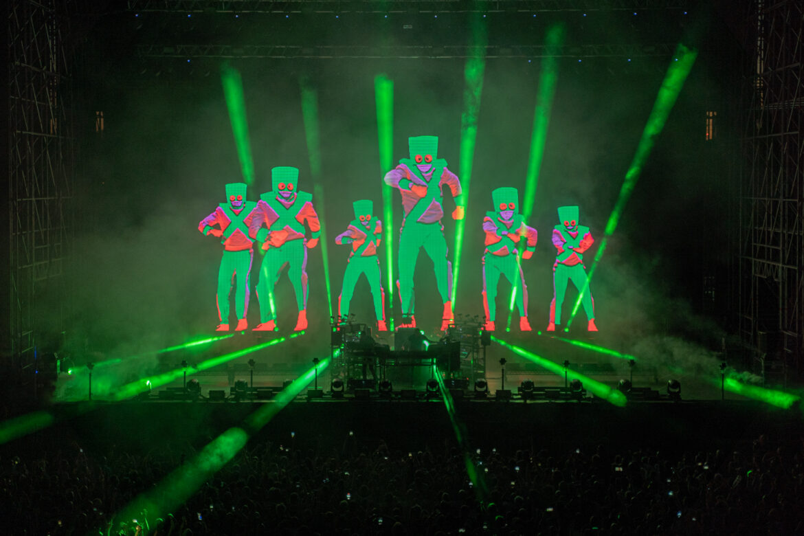 The Chemical Brothers live show lights
