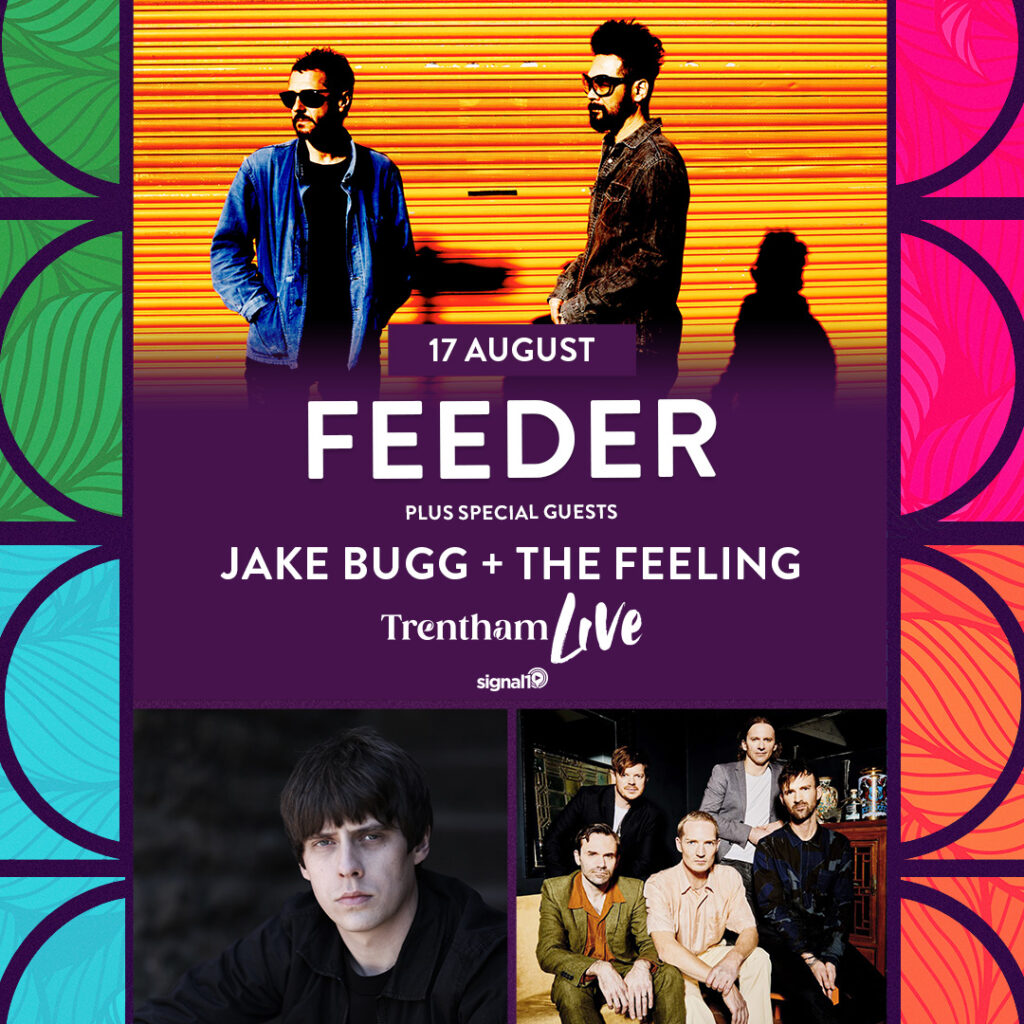 Feeder Trentham Live 2023 line-up poster