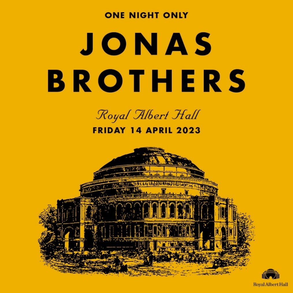 The Jonas Brothers London April 2023 poster The Jonas Brothers London April 2023 poster