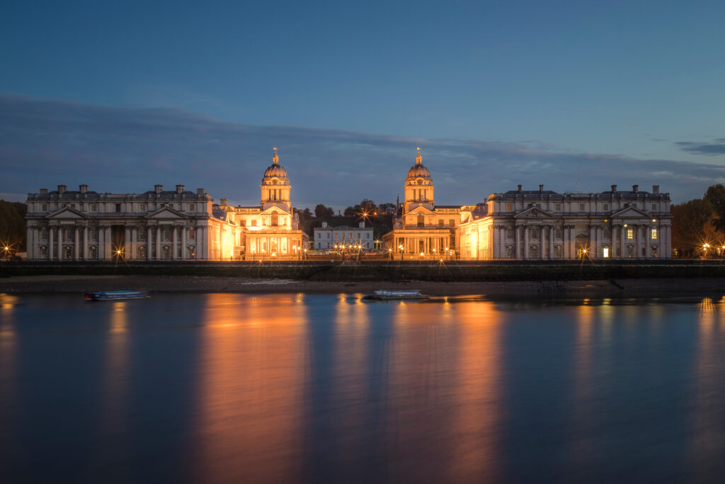 shutterstock 1245149113 Greenwich Summer Sounds venue across river at night