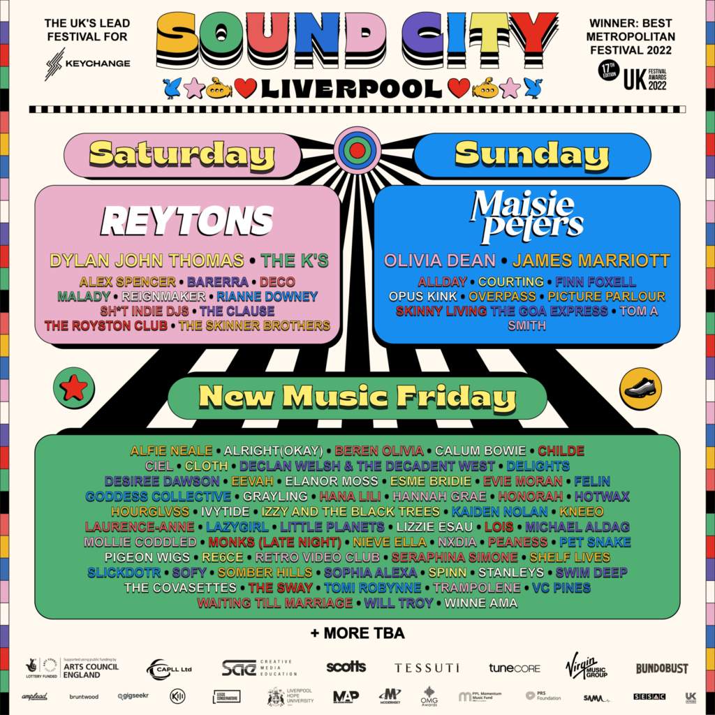 Sound City Liverpool latest line-up poster 2023
