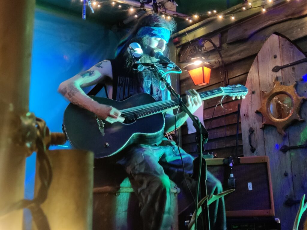 cam cole Blues Rock legend and one man band Cam Cole was the driving force behind Fools and Festivities and headlined the night of bands with a roaring swampy set of damn hard blues rock