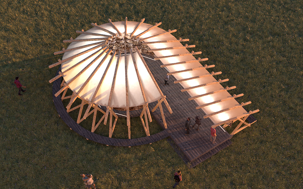 03 SILVER HAYES 2023 Hayes Pavilion 6° Design Render 03 SILVER HAYES 2023 Hayes Pavilion 6° Design Render