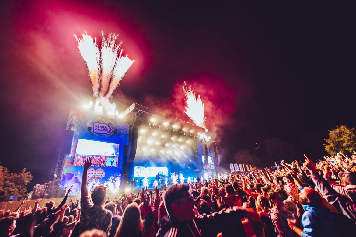 Kendal Calling main stage fireworks