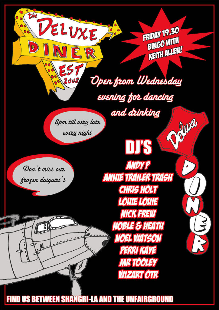 Glastonbury 2023 Deluxe Diner line-up poster