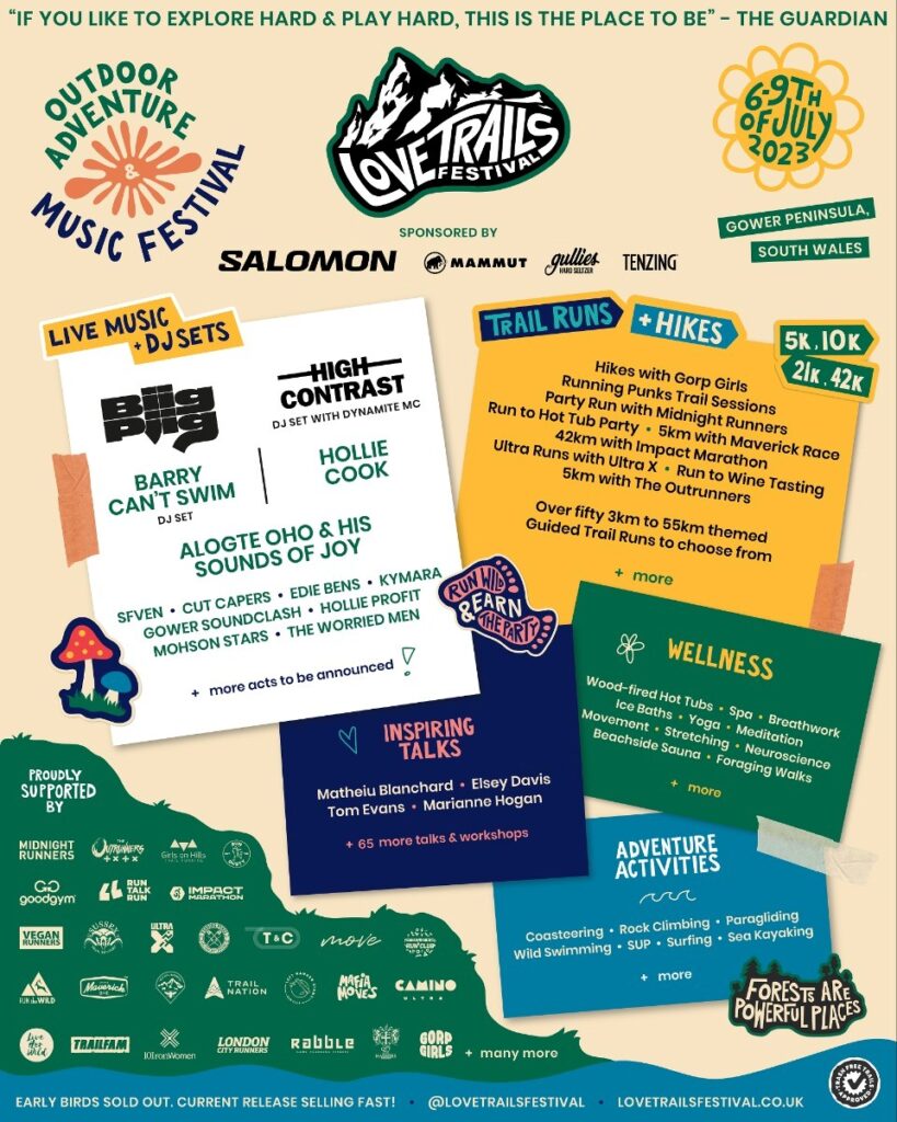Love Trails Festivals 2023 line up poster