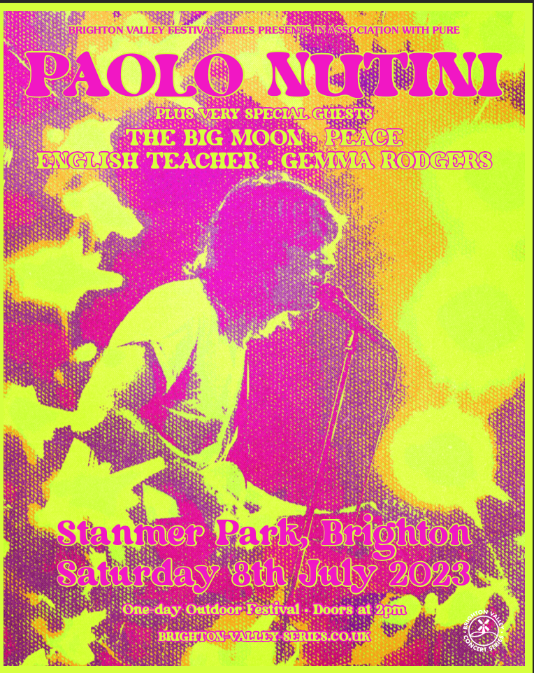 Paolo Nutini Brighton 2023 poster Paolo Nutini Brighton 2023 poster