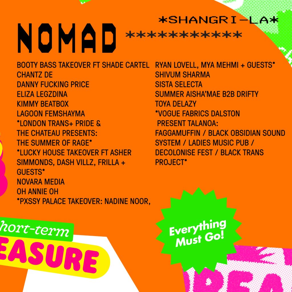 Glastonbury 2023 Nomad line-up poster
